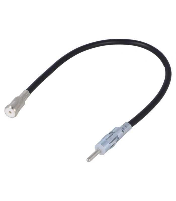 Cablu adaptor auto antena DIN mufa - ISO soclu cu cablu 15cm 4CarMedia ZRS-AA-3