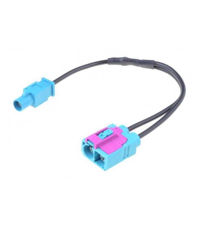 Cablu adaptor auto antena Fakra mufa tata - Fakra soclu mama dublu cu cablu PER.PIC. A9663-2