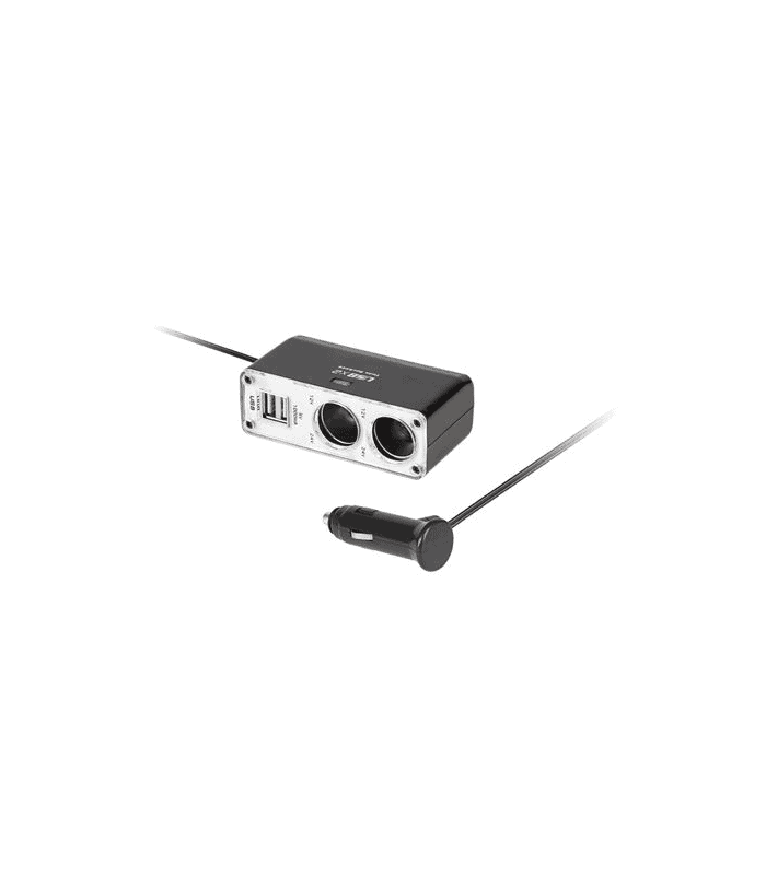 Cablu adaptor bricheta la 2 brichete +2 USB pentru 12V-24V MONOTECH
