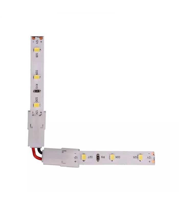 Cablu Adaptor Conector Banda Led 10mm Forma L V Tac