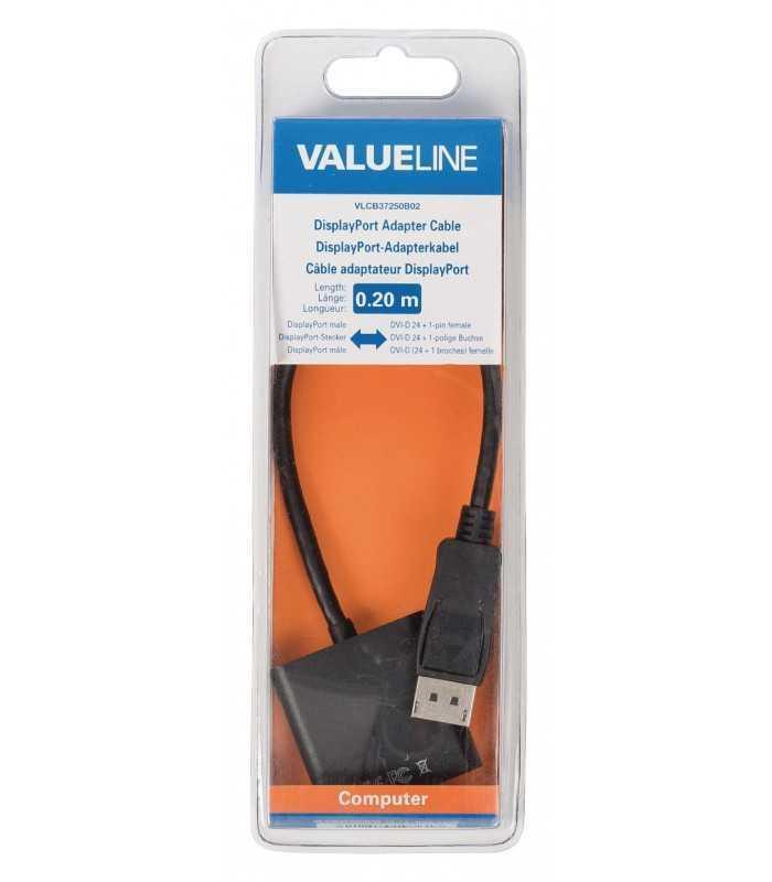 cablu adaptor displayport la dvi d 241 mama 02m valueline 3
