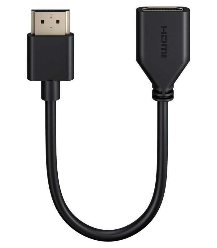 Cablu Adaptor Flexibil Hdmi A Tata Hdmi A Mama 10cm 4k 60hz 2160p 18gbit S Goobay 64824