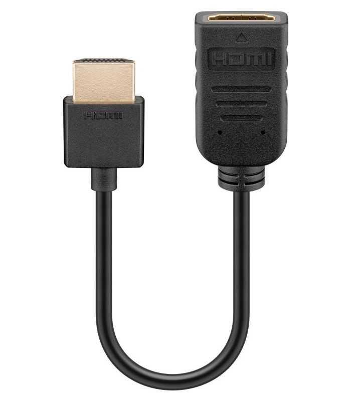 Cablu Adaptor Hdmi Tata Hdmi Mama 10cm V20 4k Ultra Hd 2160p 60hz Goobay 49979