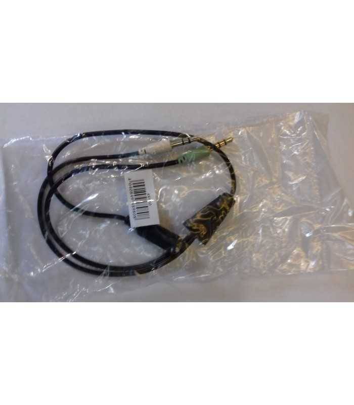 cablu adaptor jack 4 pini 35 mm mama la 2x 35 mm tata 20cm sau 40cm goobay 1