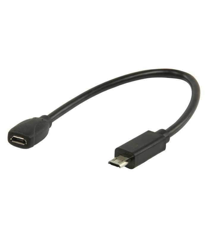 cablu adaptor mhl mama mhl siii tata micro usb 11 pini 02m negru valueline 1