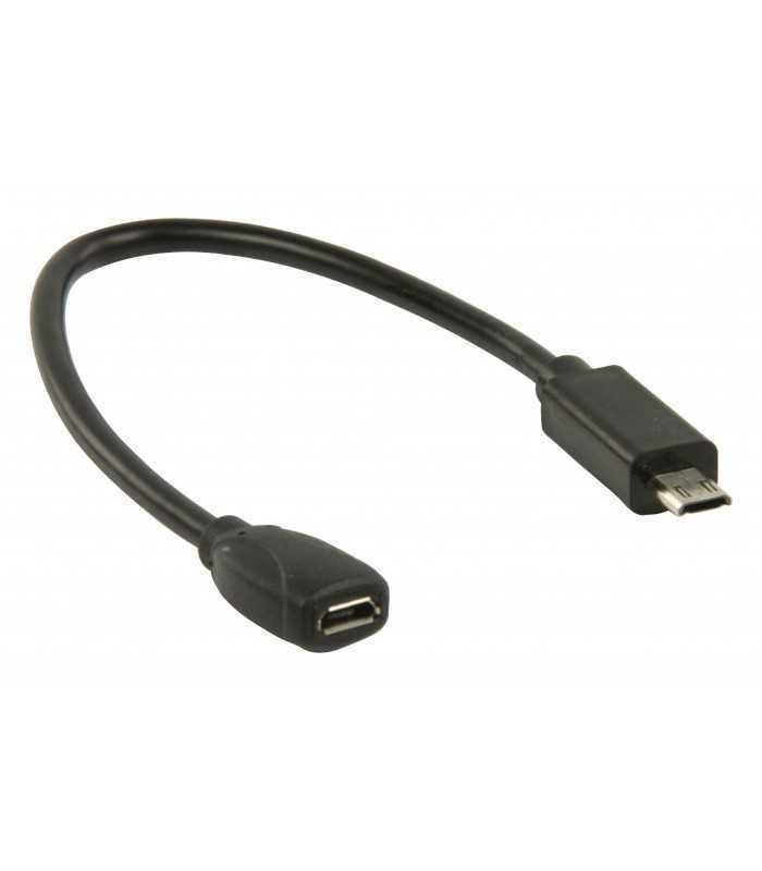 cablu adaptor mhl mama mhl siii tata micro usb 11 pini 02m negru valueline 2