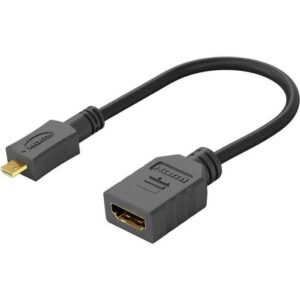 Cablu Adaptor Micro Hdmi Tata Hdmi Mama 15cm V20 4k 60hz 2160p Gopro Raspberry Pi Goobay 58683