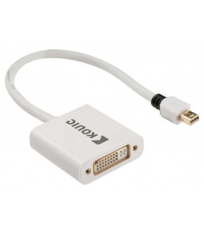 cablu adaptor mini displayport tata dvi i 245 mama 02m alb konig 2