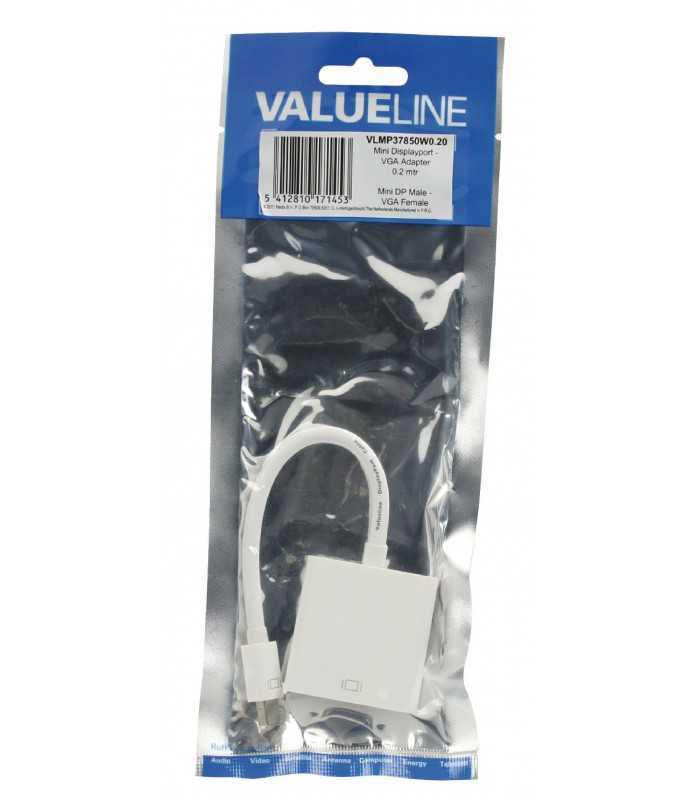 cablu adaptor mini displayport vga 02m valueline 1