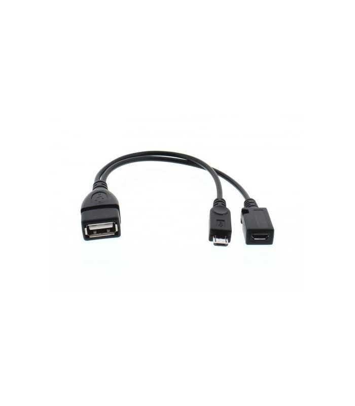cablu adaptor otg cu alimentare micro usb mamatata 2