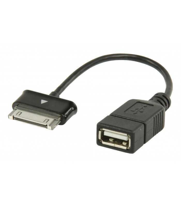 cablu adaptor otg samsung 30 pini tata usb a mama 02m valueline 1