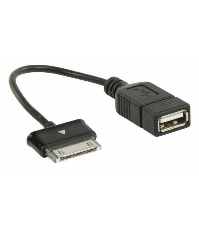 cablu adaptor otg samsung 30 pini tata usb a mama 02m valueline 2