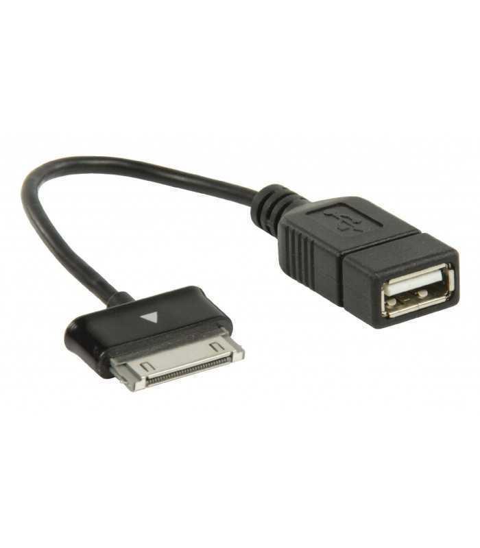 cablu adaptor otg usb a samsung 30 pini 02m valueline 1