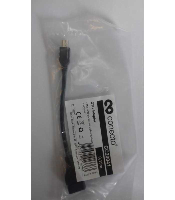 cablu adaptor pentru casa de marcat fiscala cu functie otg mini usb tata usb mama 15cm conecto 1