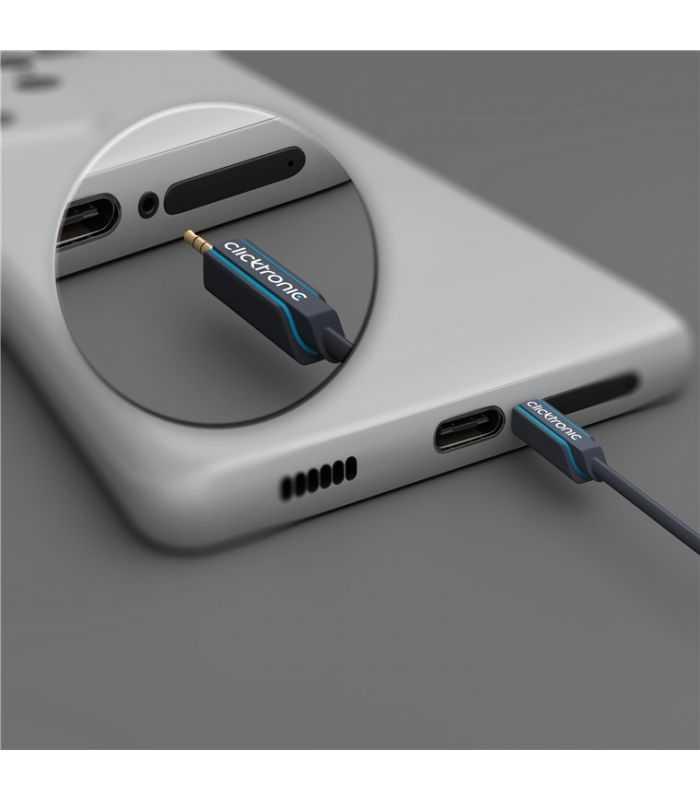 Cablu Adaptor Profesional Jack 35 Mm Tata 2x Rca Mama Ofc Cupru 10cm Dublu Ecranat Aurit Clicktronic 70492