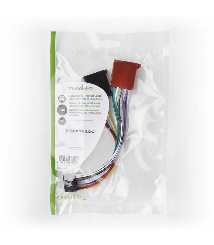 cablu adaptor radio auto iso kenwood 16 pini 02m nedis 3