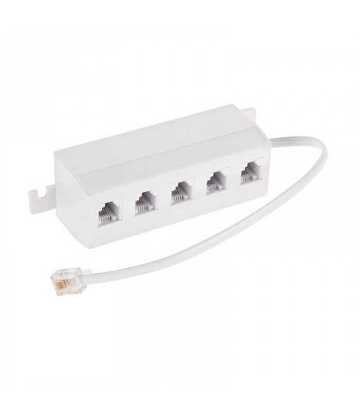 Cablu adaptor telefonic RJ11 6P4C la 5x6P4C pe fir Cabletech
