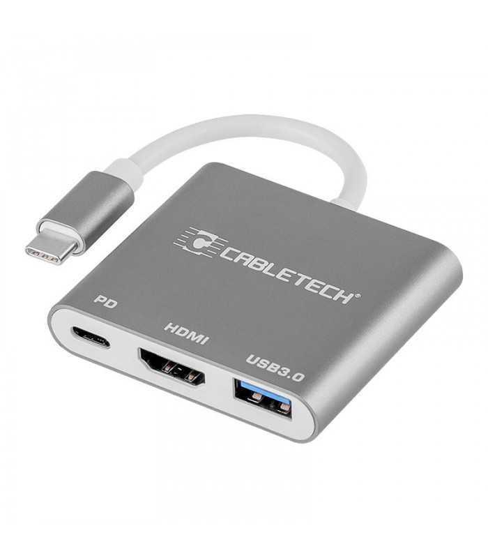 Cablu adaptor USB 3.0 Type C - USB 3.0 Type C HDMI 4K 3840X2160P 30Hz PD CABLETECH