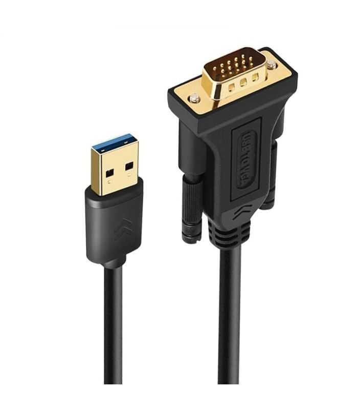 Cablu Adaptor Usb 30 Vga Tata Mama 15m Fara Jack 35 Mm Audio