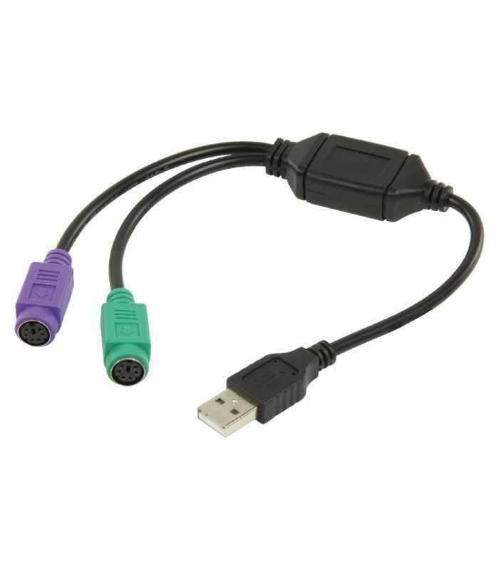 cablu adaptor usb a 20 tata 2x ps2 mama 03m valueline 1