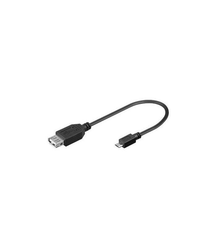 cablu adaptor usb a mama la micro usb tata otg goobay 1