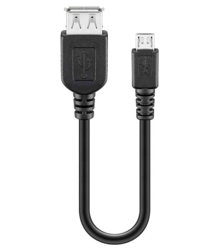Cablu adaptor USB A mama la micro USB tata OTG Goobay