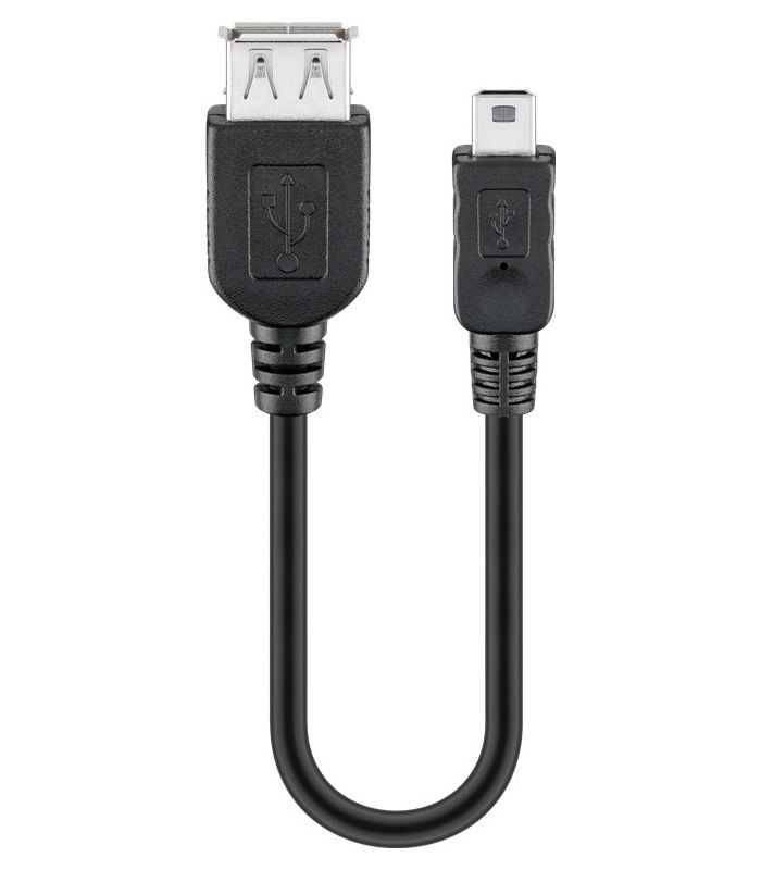 Cablu adaptor USB A mama la mini USB tata 20cm Goobay