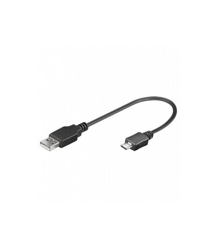 Cablu adaptor USB A tata la micro USB tata 10cm Goobay