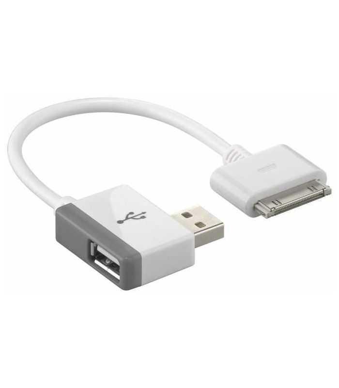 Cablu Adaptor USB A tata la USB A mama +Apple Dock 30 pini Goobay