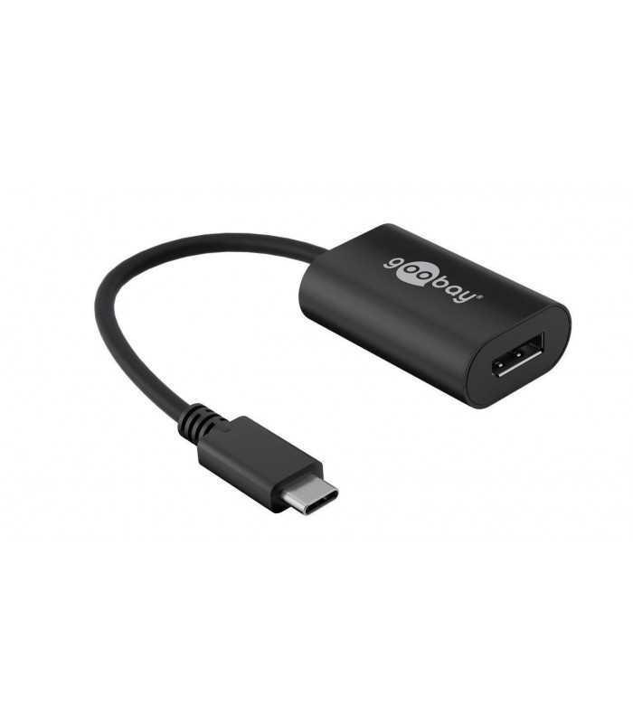 cablu adaptor usb type c la displayport tata mama 02m 4k goobay 1