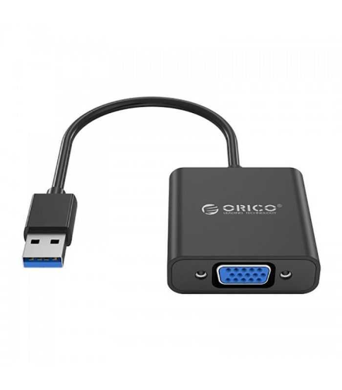 Cablu adaptor USB3.0 tata la VGA mama Orico UTV-BK negru 1920x1080P Windows