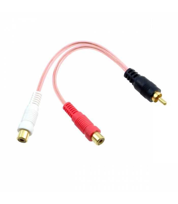 Cablu adaptor Y RCA la 2x RCA mama 0.2m Cabletech