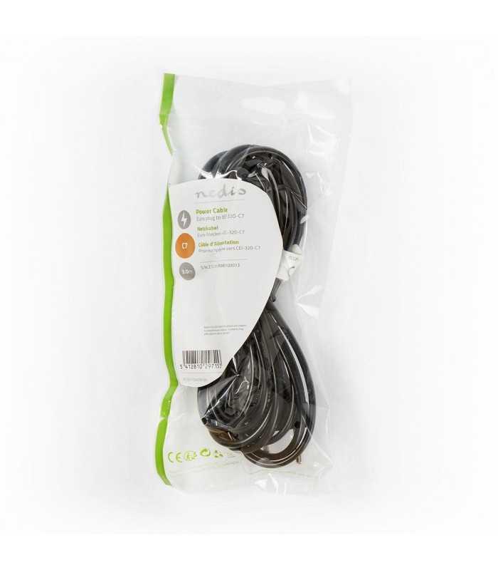 cablu alimentare euro tata iec 320 c7 3m negru nedis 2