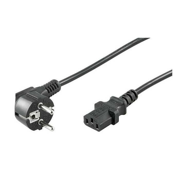 Cablu alimentare PC schuko la IEC320-C13 3m HO3W-F3G 1.00mm2 conductor cupru negru