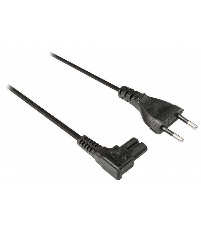 cablu alimentare priza tata euro 2 pini in unghi 3m valueline 1