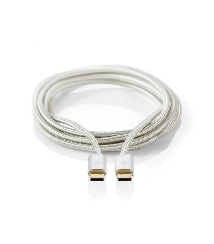 cablu alimentare sincronizare nedis usb type c 20 usb type c 2m 100w 1