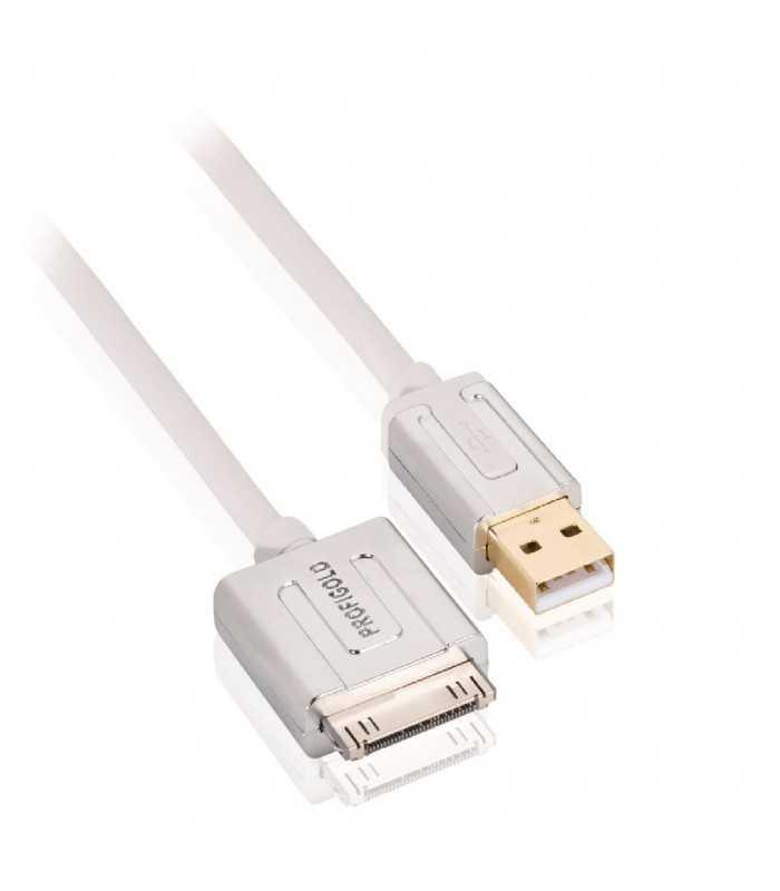cablu apple ipad iphone usb de inalta calitate 1m alb profigold 2