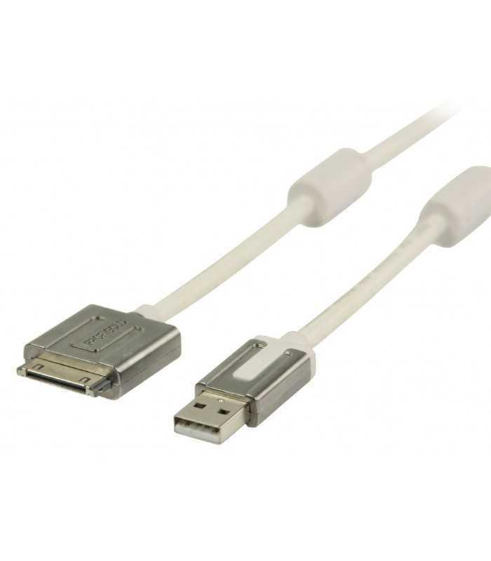 cablu apple ipad iphone usb de inalta calitate 1m alb profigold 3