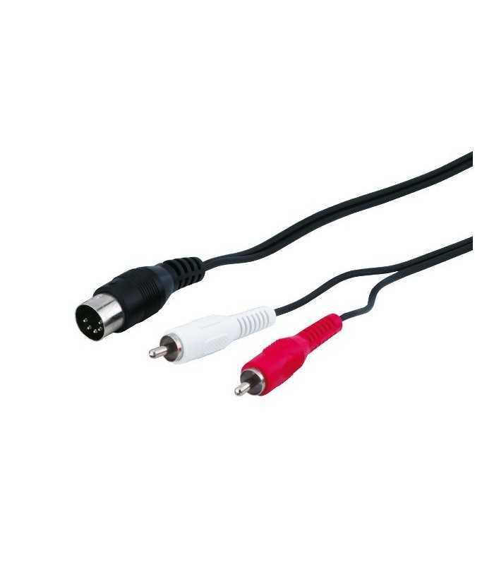 cablu audio 5 pini din tata 2x rca tata 15m 1