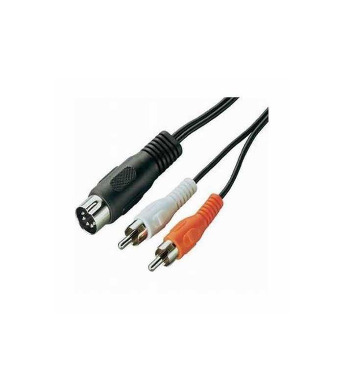 Cablu audio 5 pini DIN tata - 2x RCA tata 1.5m