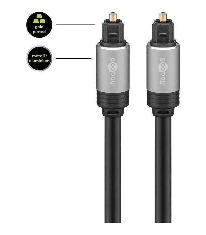 cablu audio digital toslink tata toslink tata 075m goobay plus 2