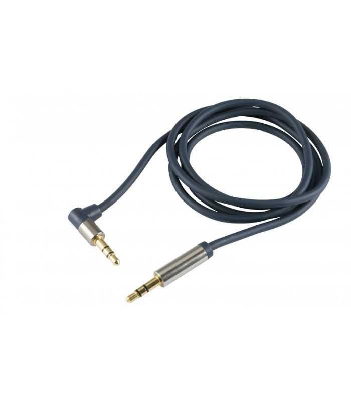 Cablu Audio Hifi Stereo Jack 35 Mm 35 Mm 90 Grade 1m Dublu Ecranat Home