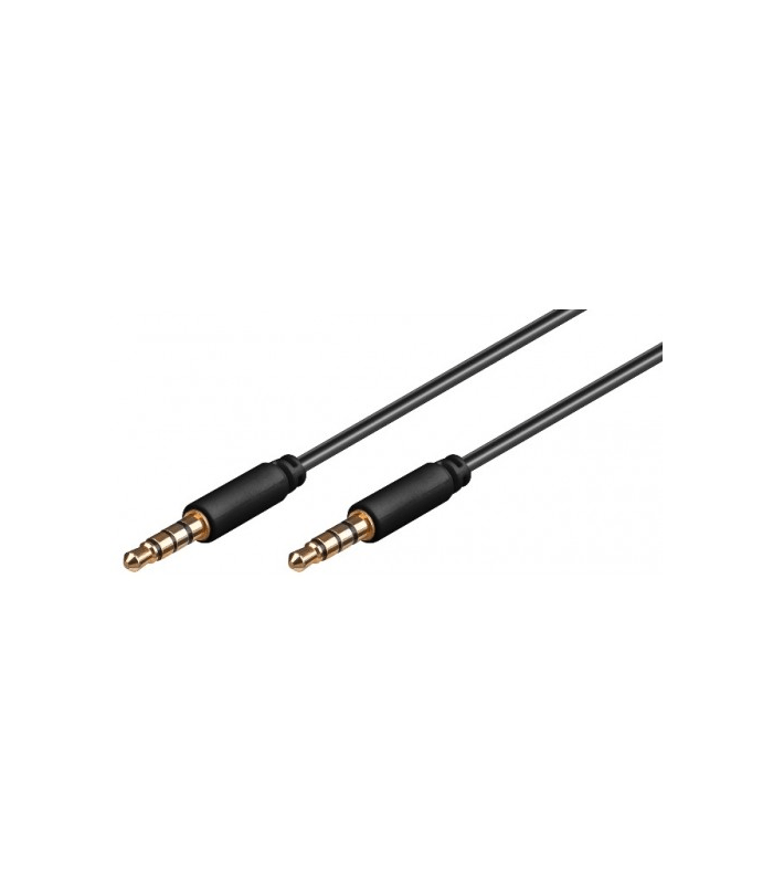 Cablu audio Jack 3.5 mm 4 pini tata-tata 1.5m Goobay