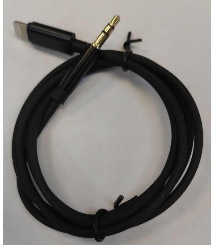 Cablu Audio Jack 35 Mm Stereo Tata Lightning Iphone 1m Negru Jh 023