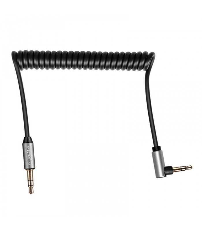 Cablu audio Jack 3.5 mm tata 90 grade - 3.5 mm tata 1.8m BASIC Kruger&Matz