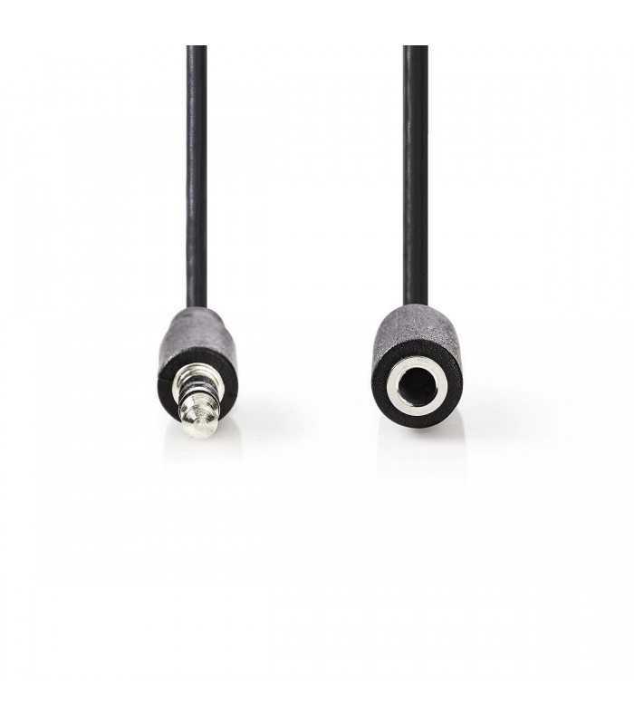 cablu audio jack stereo 35 mm tata 35 mm mama 2m negru nedis 1