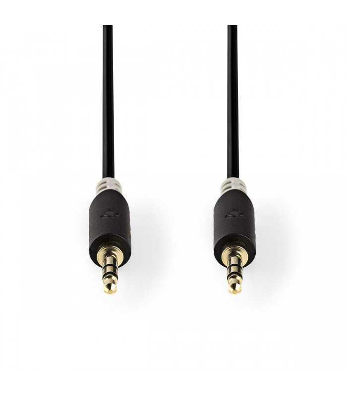 cablu audio jack stereo 35 mm tata 35 mm tata 1m nedis 1