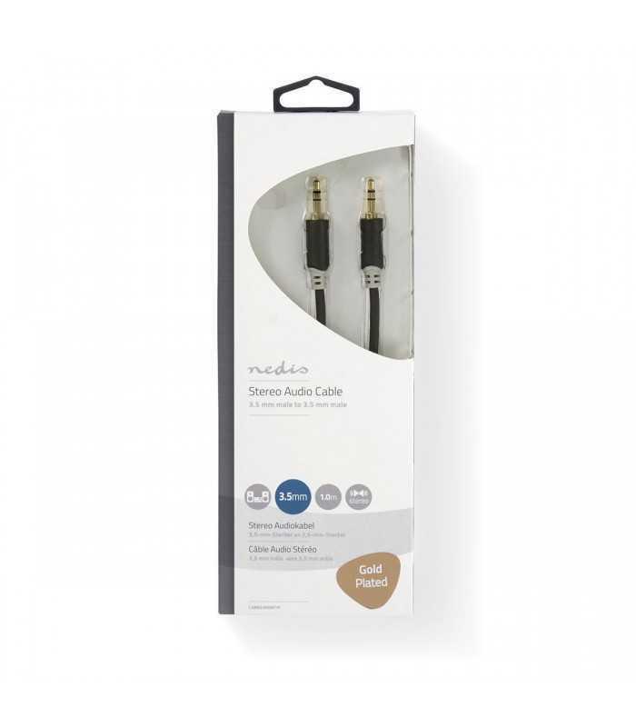 cablu audio jack stereo 35 mm tata 35 mm tata 1m nedis 2