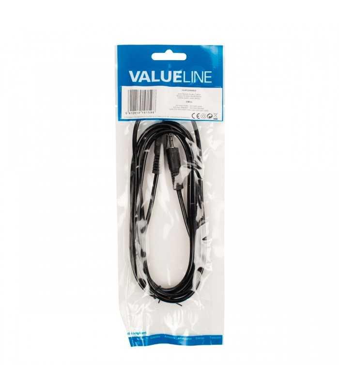 cablu audio jack stereo 35 mm tata jack stereo 35 mm tata negru 2m valueline 2