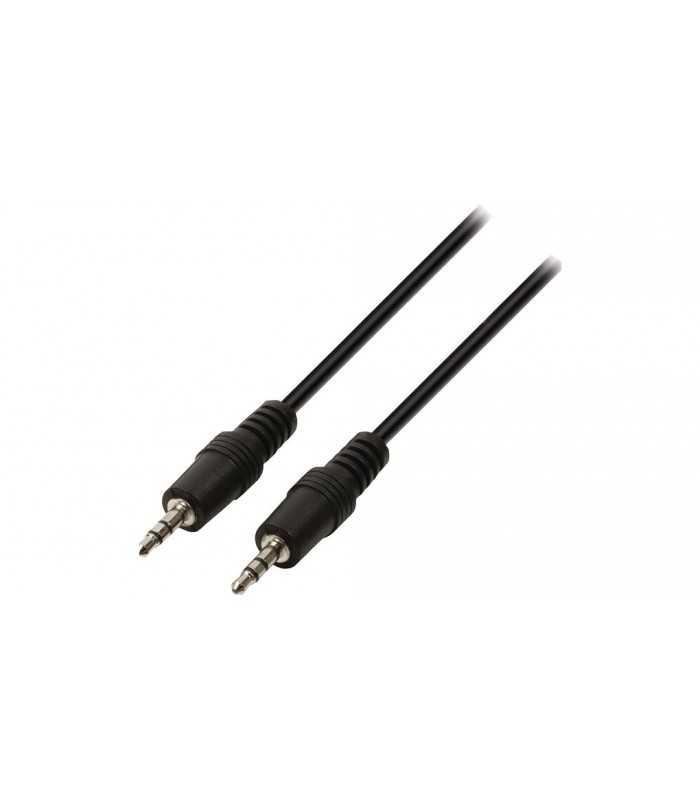 Cablu audio Jack Stereo 3.5 mm tata - Jack Stereo 3.5 mm tata negru 2m Valueline